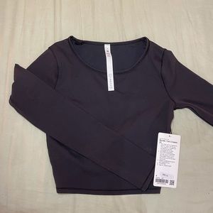 Lululemon Wunder Under Train Cropped Long Sleeve